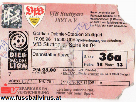 VfB Stuttgart - Schalke 17.08.1996