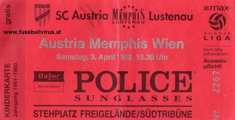 SC Austria Lustenau - FK Austria Wien 3.4.1999