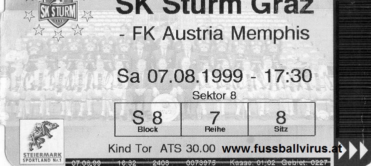 SK Sturm Graz - FK Austria Wien 7.8.1999
