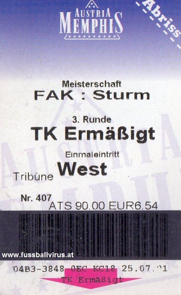 FK Austria Wien - Sturm Graz 25.7.