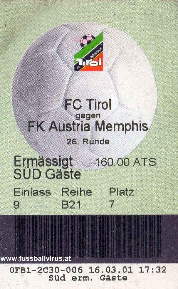 FC Tirol - FK Austria Wien 16.3.