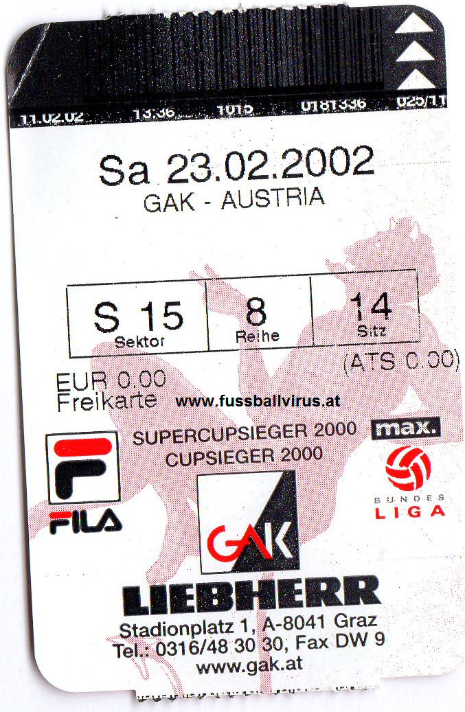 GAK - FK Austria Wien 23.2.