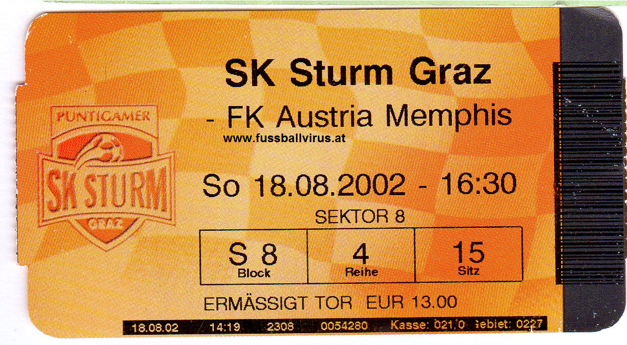 18.8. Sturm Graz - FK Austria Wien