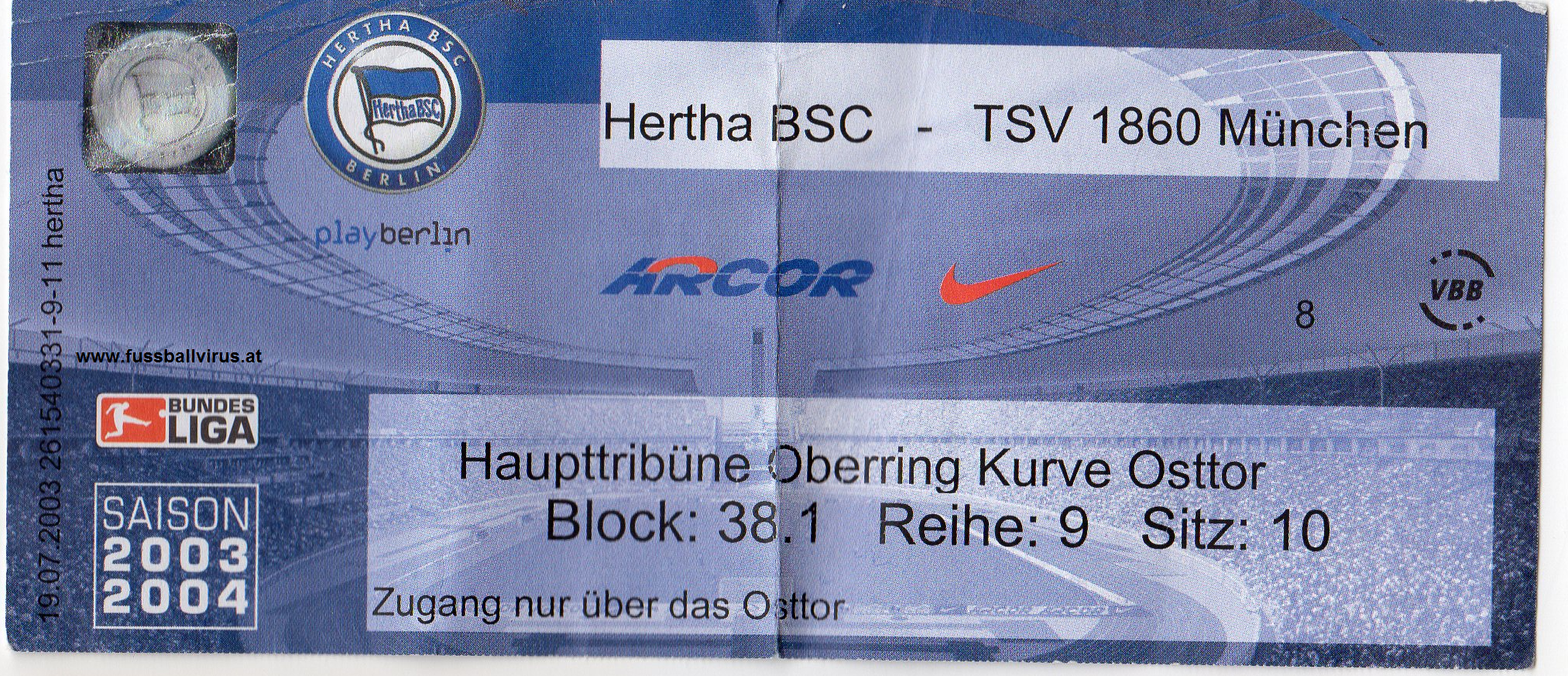 14.12. Hertha BSC Berlin - TSV 1860 München