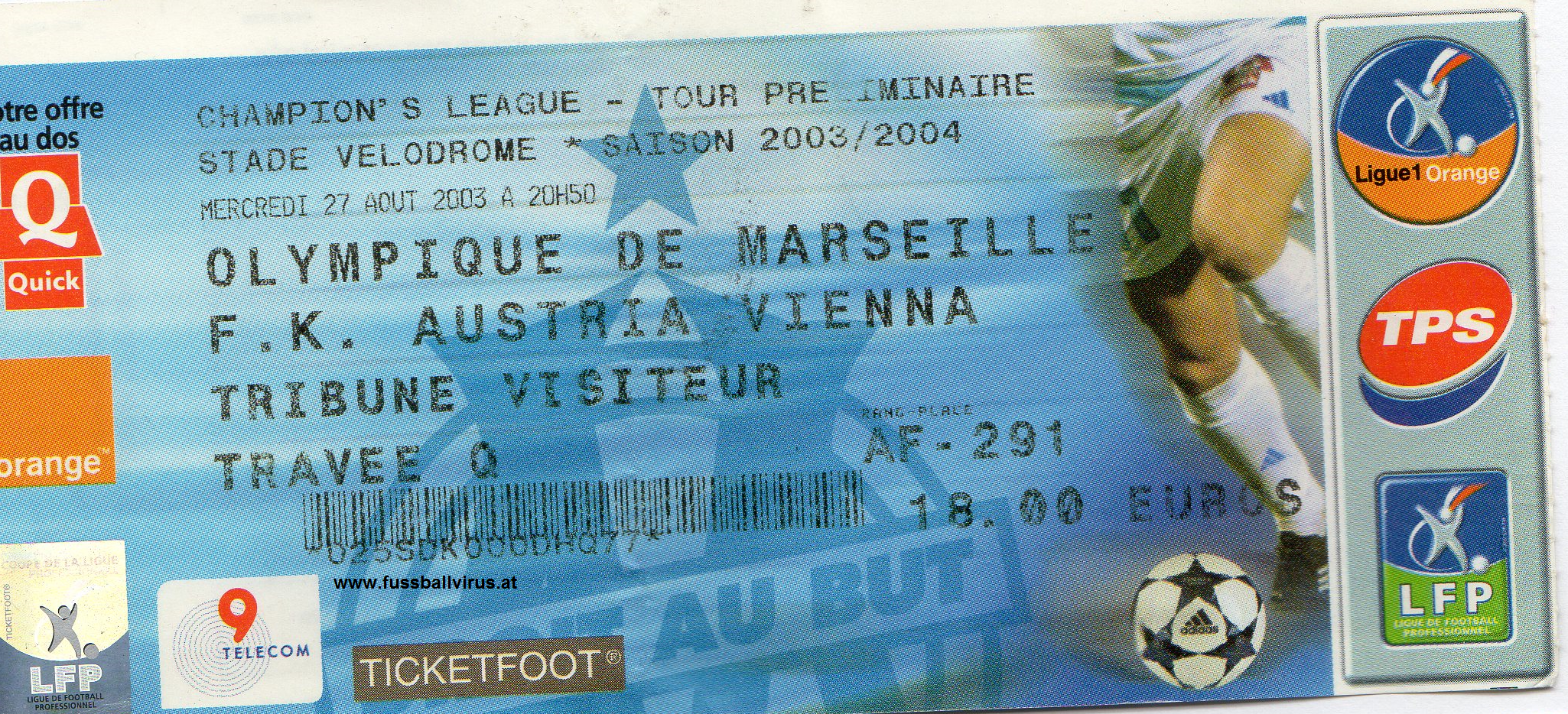 27.8. Olympique Marseille - FK Austria Wien