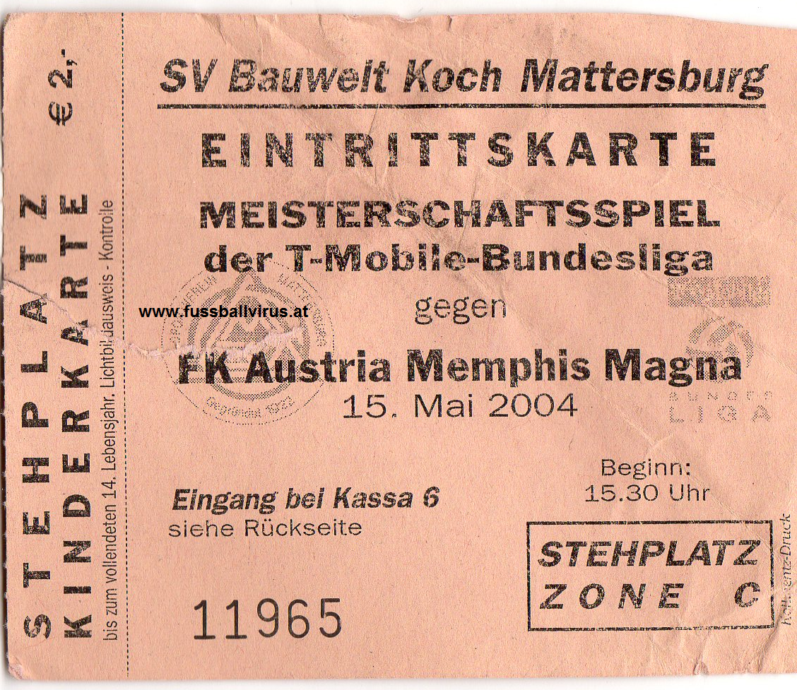 15.5. SV Mattersburg - FK Austria Wien