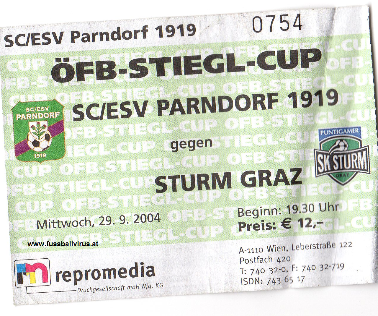 29.9. SC/ESV Parndorf - Sturm Graz