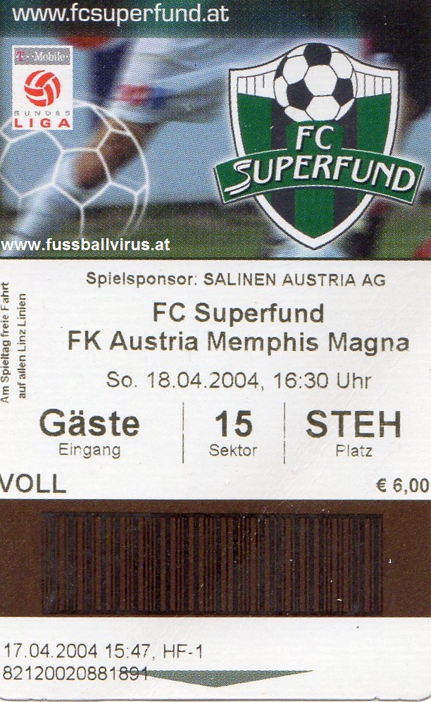18.4. FC Pasching - FK Austria Wien