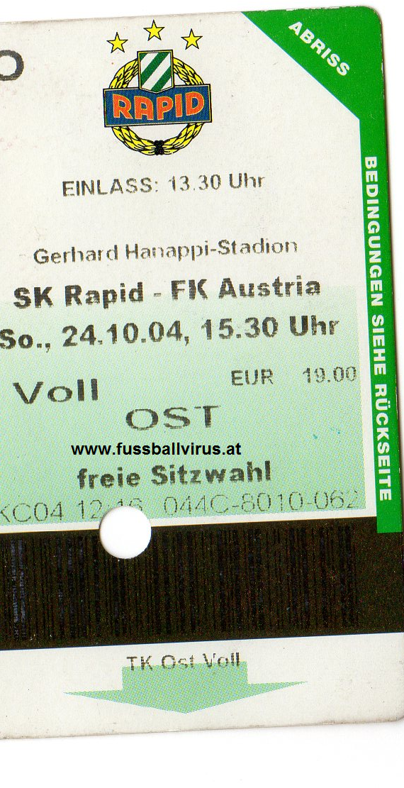 24.10. Rapid - FK Austria Wien