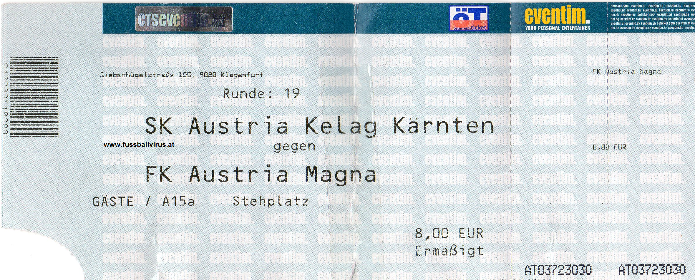 11.11. SK Austria Kärnten - FK Austria Wien