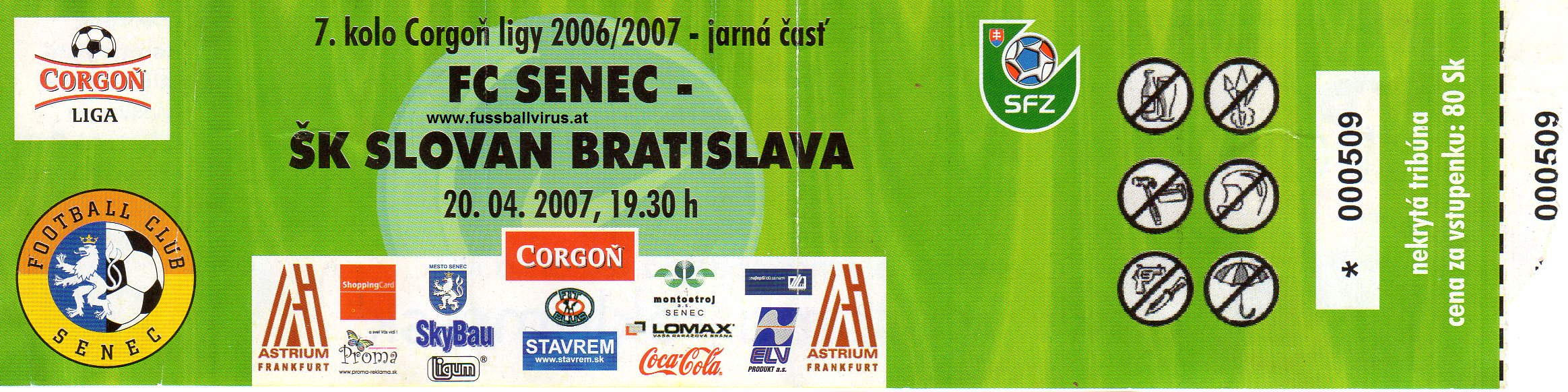 20.4. FC Senec - SK Slovan Bratislava