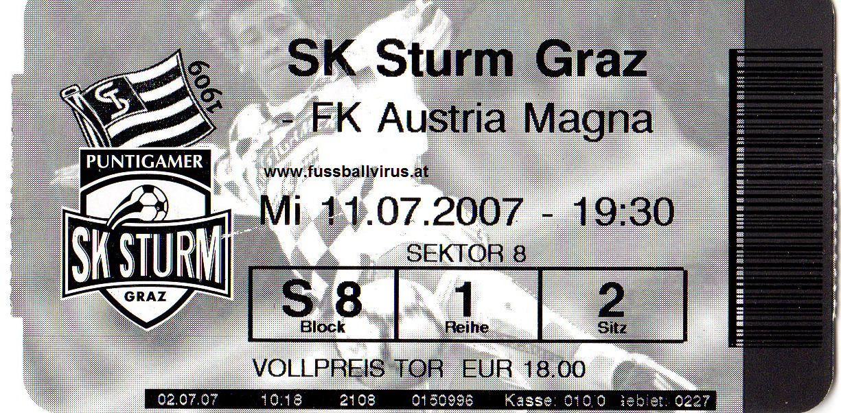 10.3. Sturm Graz - FK Austria Wien