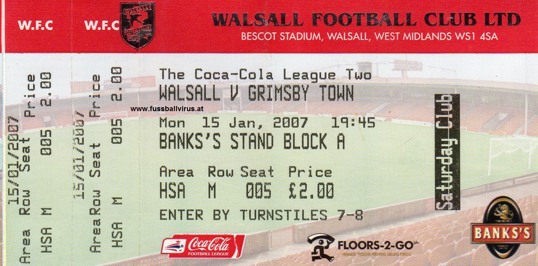 15.1. Walsall - Grimsby Town