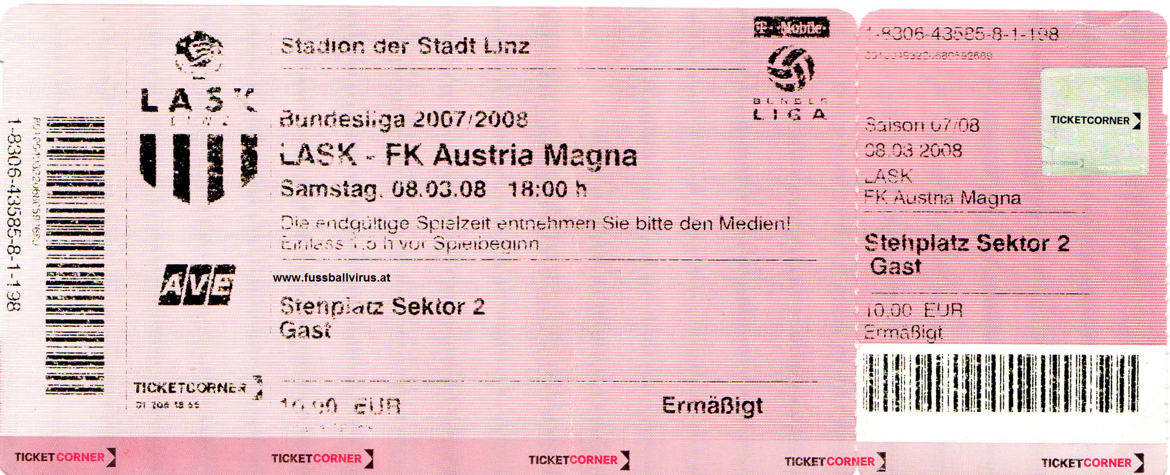 8.3. LASK - FK Austria Wien