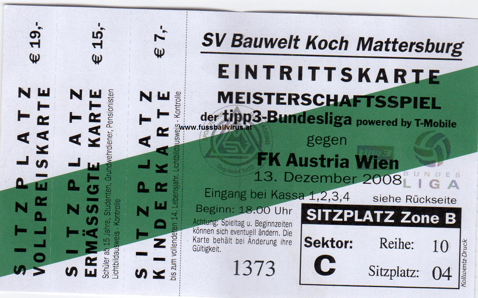 13.12. SV Mattersburg - FK Austria Wien