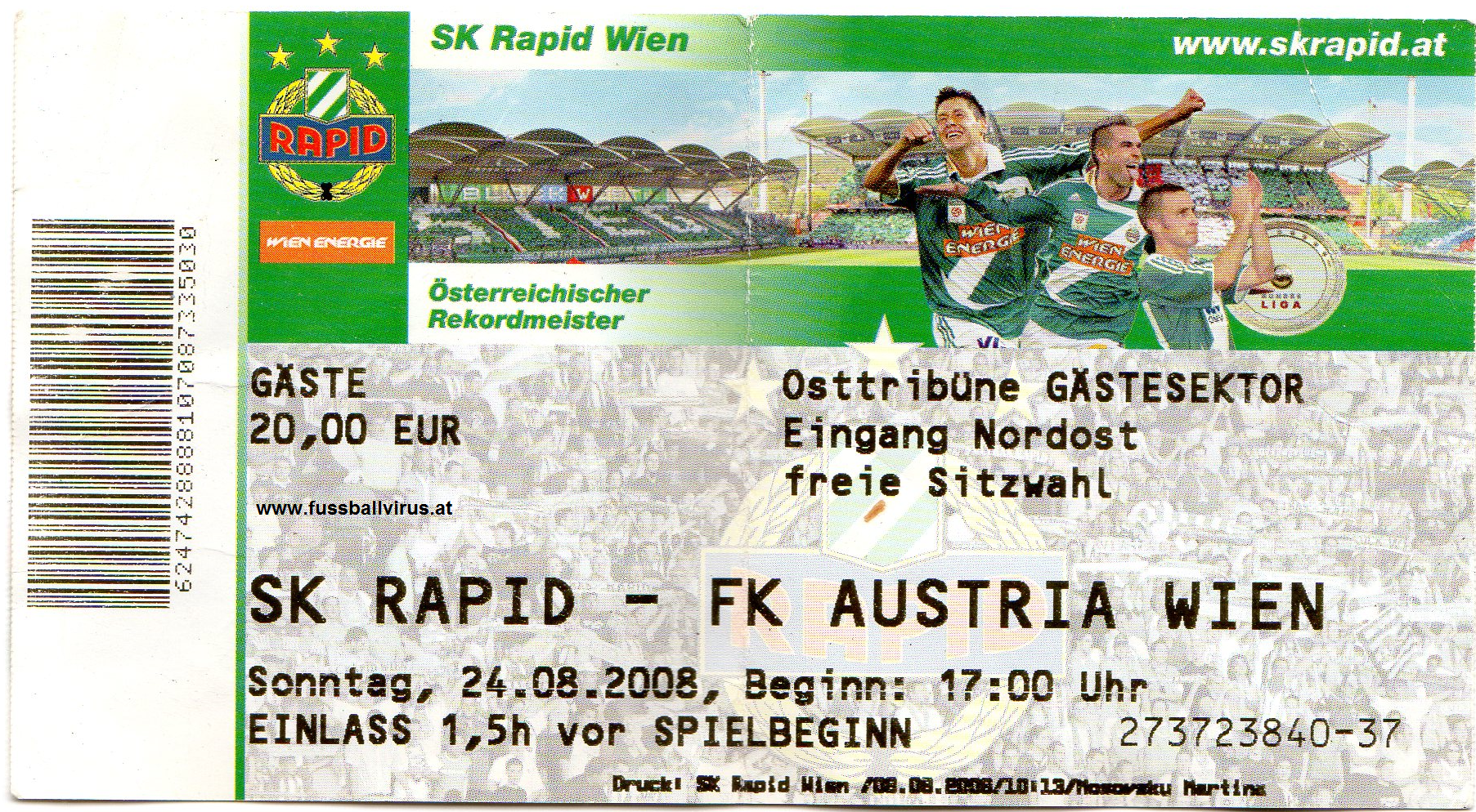 SC Rapid - FK Austria Wien 24.8.