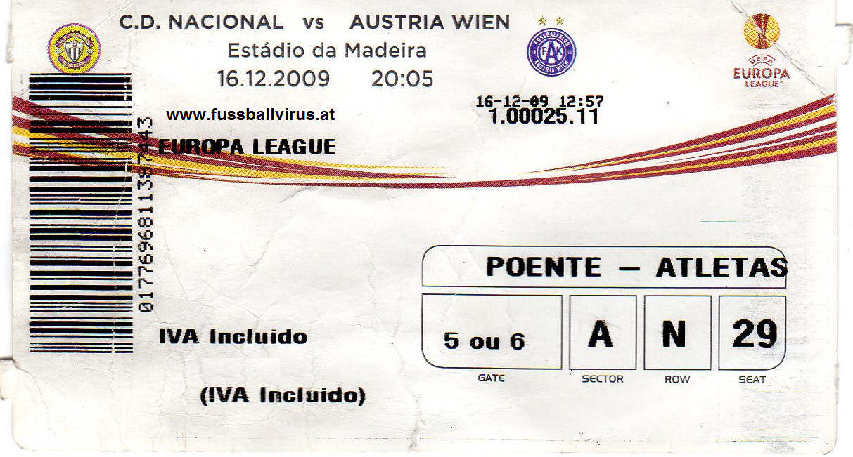 16.12. Madeira Funchal - FK Austria Wien