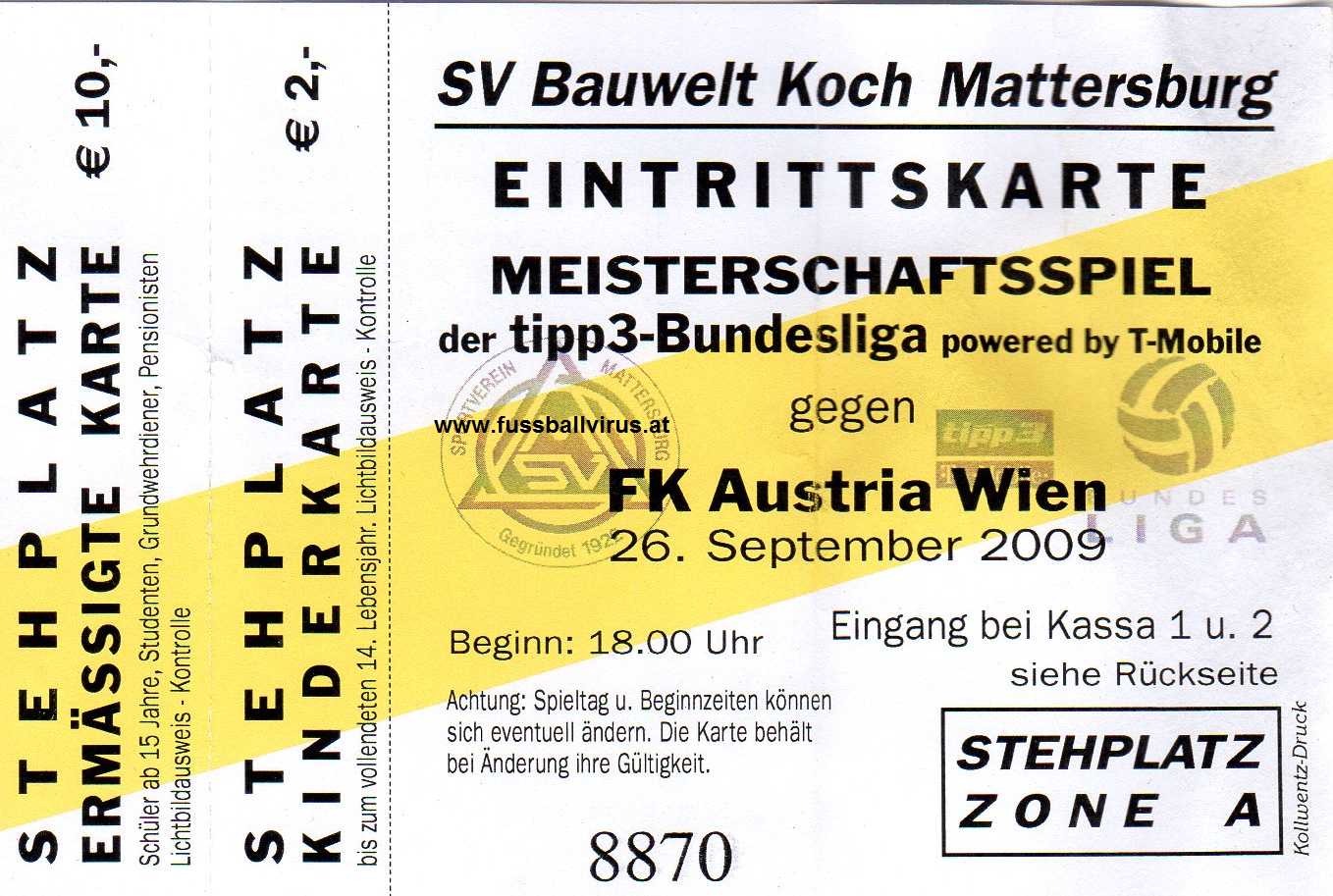 26.9. SV Mattersburg - FK Austria Wien