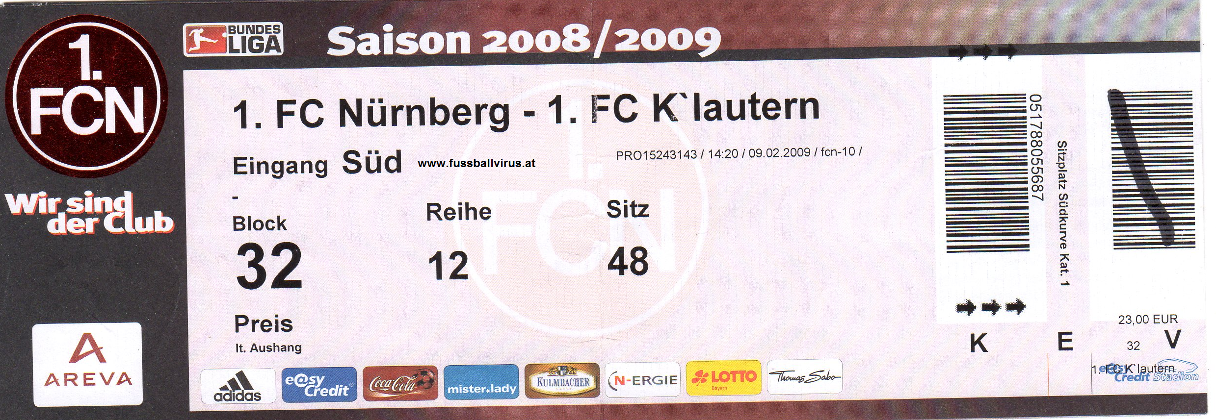 9.2. Nürnberg - Kaiserslautern