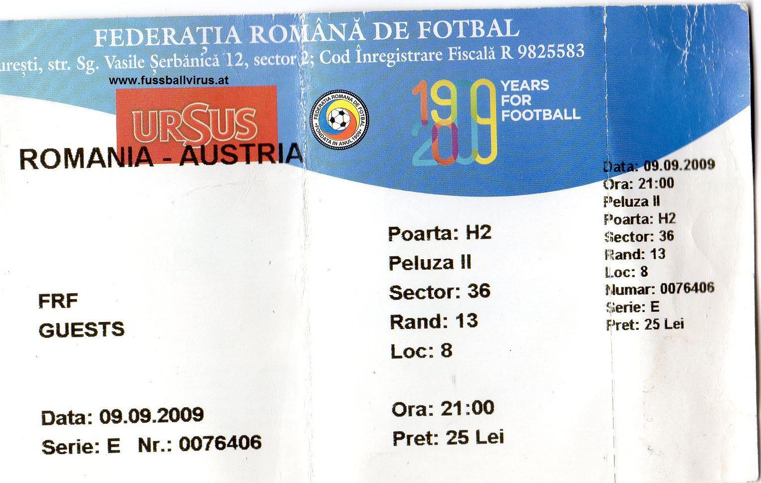 9.9. Rumänien - Österreich