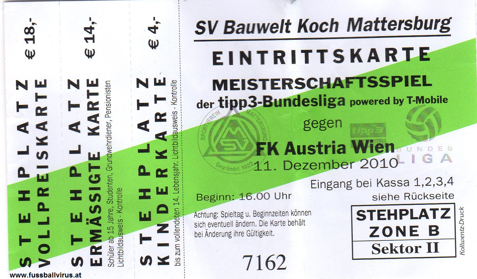 SV Mattersburg - FK Austria Wien 11.12.