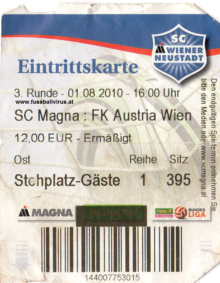 SC Wr. Neustadt - FK Austria Wien 1.8.