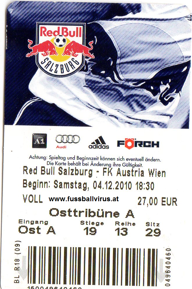 Red Bull Salzburg - FK Austria Wien 4.12.