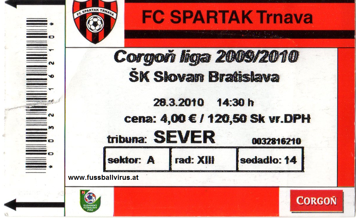 FC Spartak Trnava - SK Slovan Bratislava 28.3.